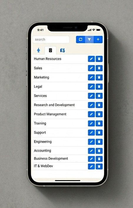 Company Directory App Mobile Preview